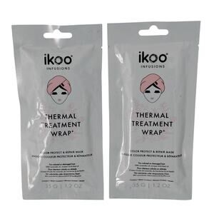 Ikoo Thermal Treatment Wrap Color Protect & Repair Mask 1.2 oz Set of 2 NEW Pack